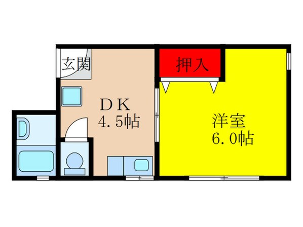 カンフォート淡路の物件間取画像